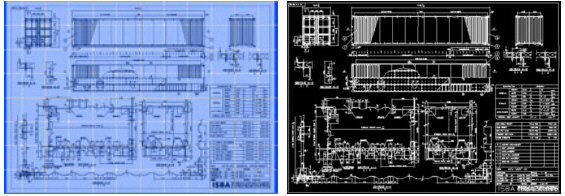 Shipping container architectural drawings